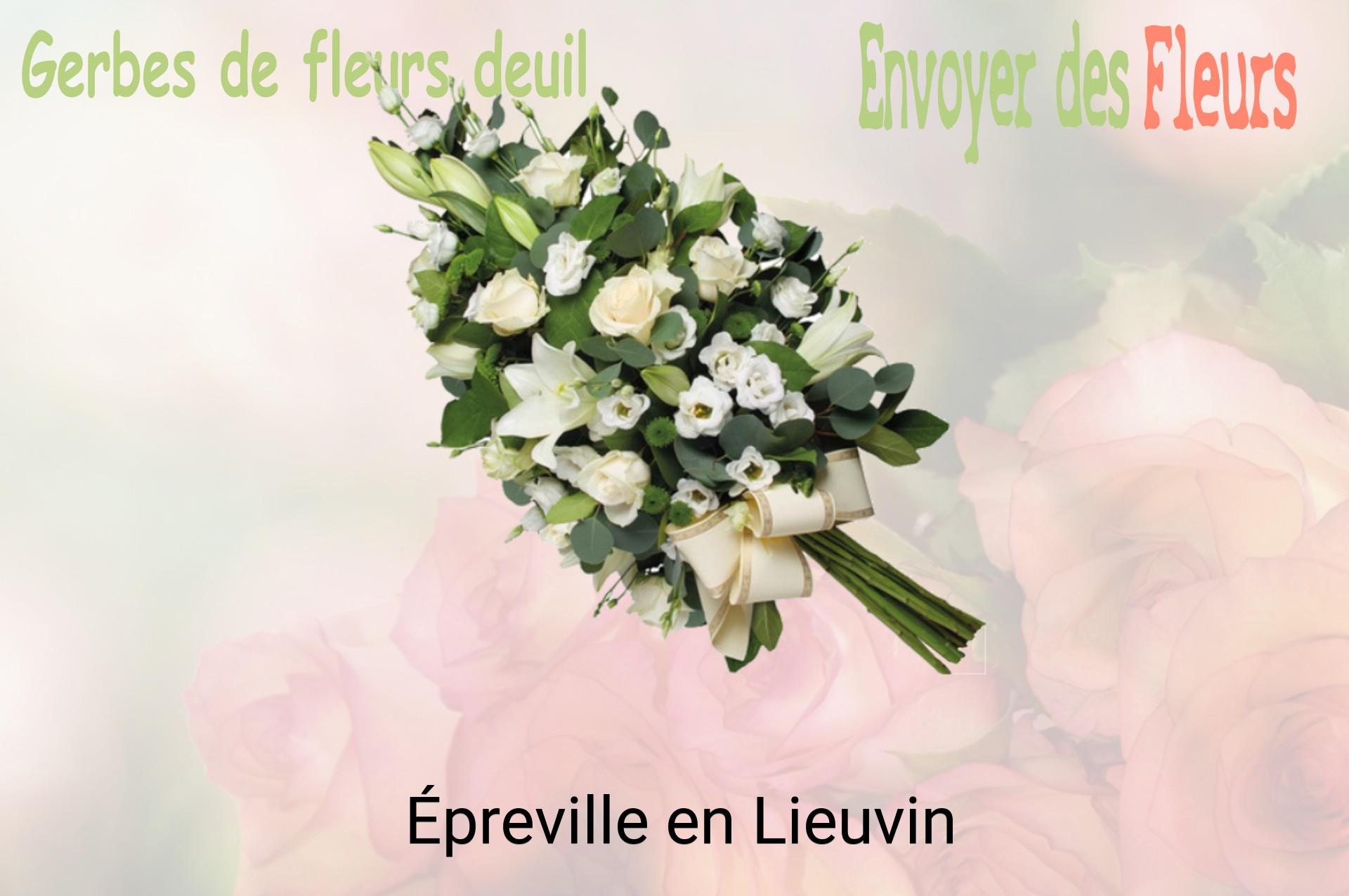 Gerbe de fleurs de deuil livrée à Épreville-en-Lieuvin